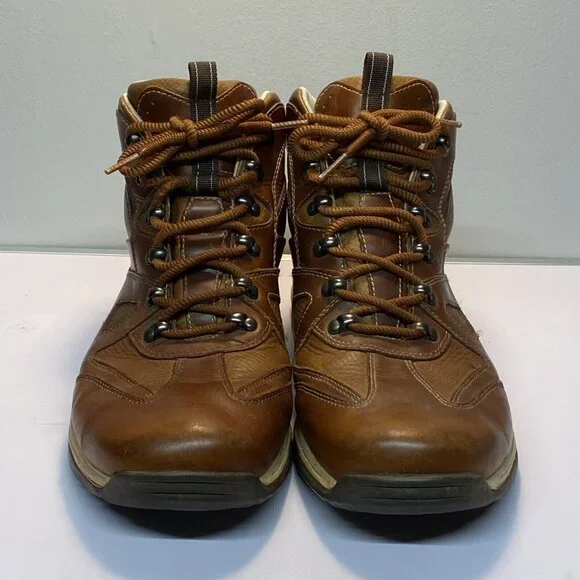 Rockport Mens Size 12 Boots Brown Leather Waterproof Hydro Shield Ankle EU 46.5 - Picture 3 of 12